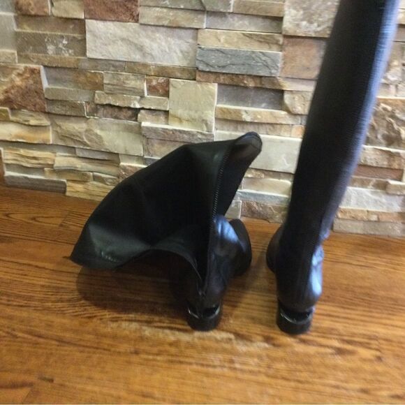 ALEXANDER WANG Sigrid Tall Cutout Heeled Leather Riding Boots. - Picture 5 of 14